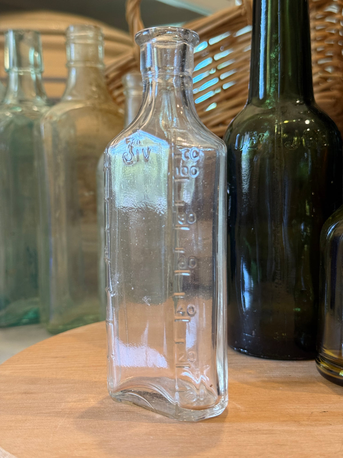 Vintage Clear Lyric Prescription Bottle