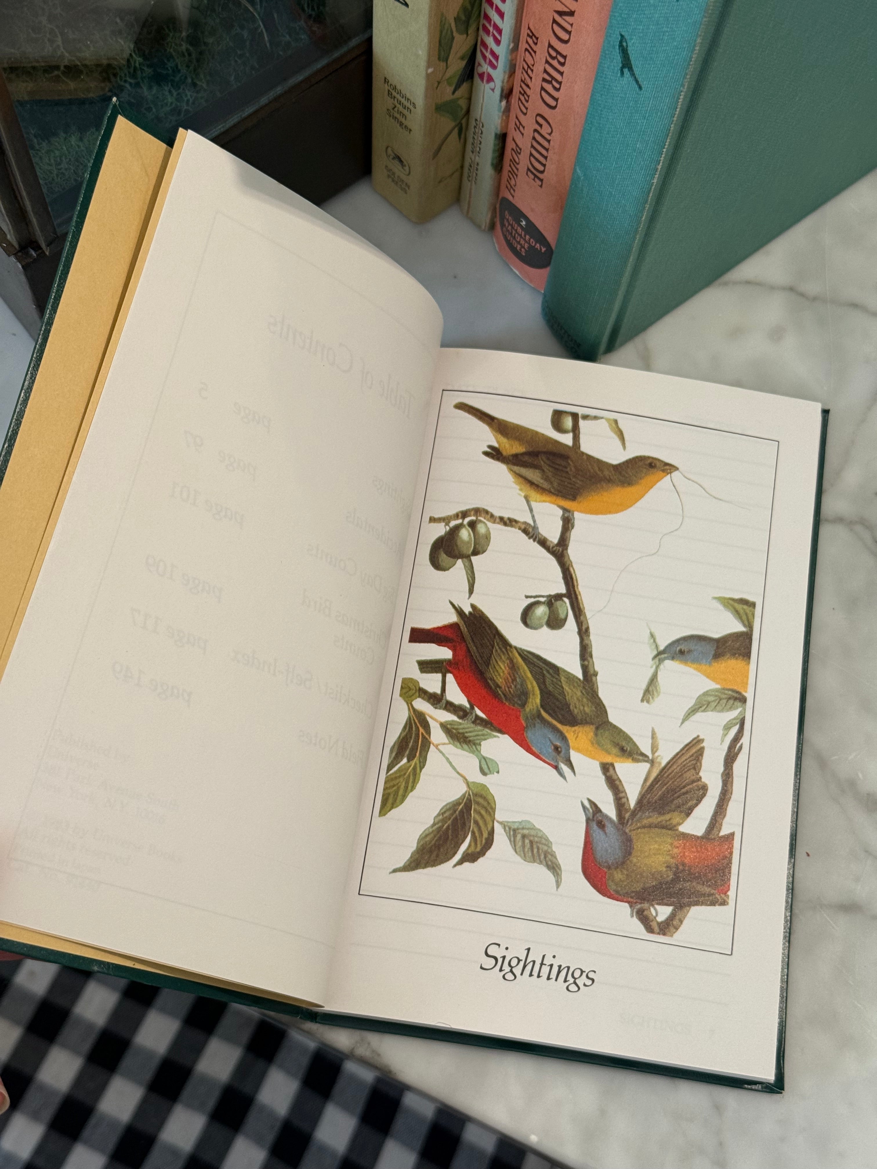 Vintage Audubon Bird Watching Pocket Journal