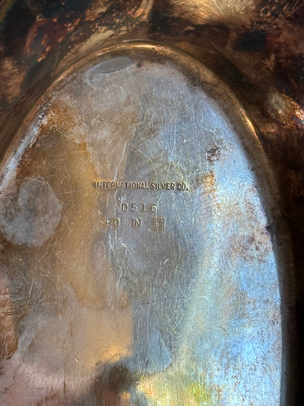 Vintage Silver Plated Trays, Set of 2