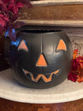 Vintage Blow Mold Trick-or-Treat Pumpkin Buckets