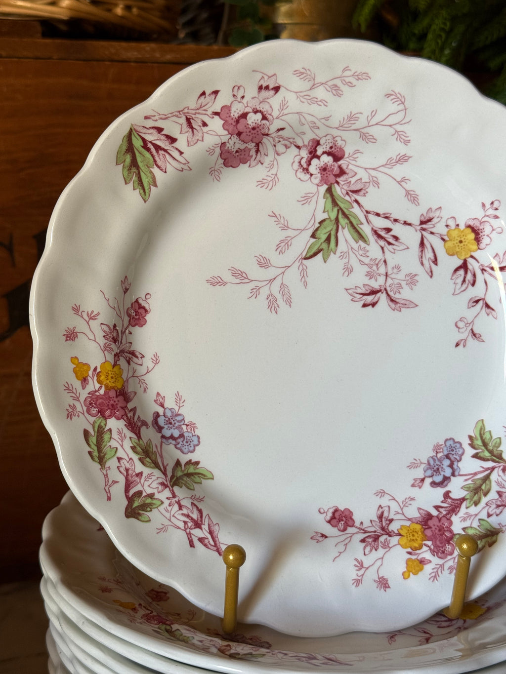 Vintage Ridgway English Garden Ironstone Salad Plate