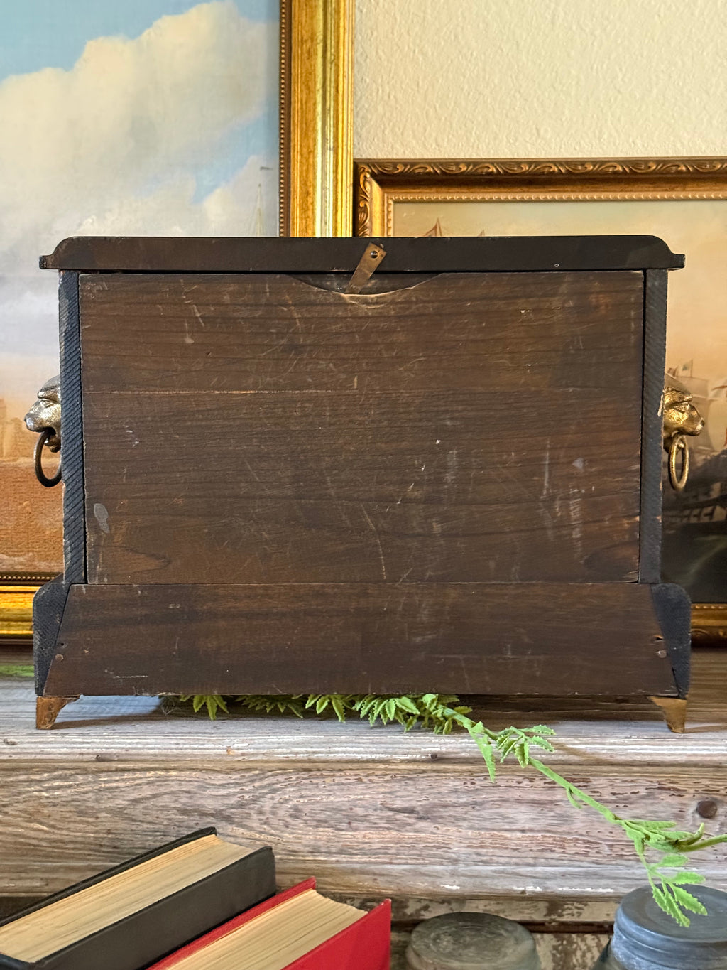 Antique E. Ingraham Co. Mantel Clock with Key & Pendulum