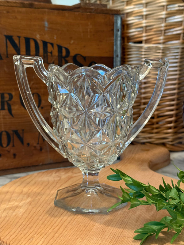 Vintage Tiffin Williamsburg Glass Trophy Vase