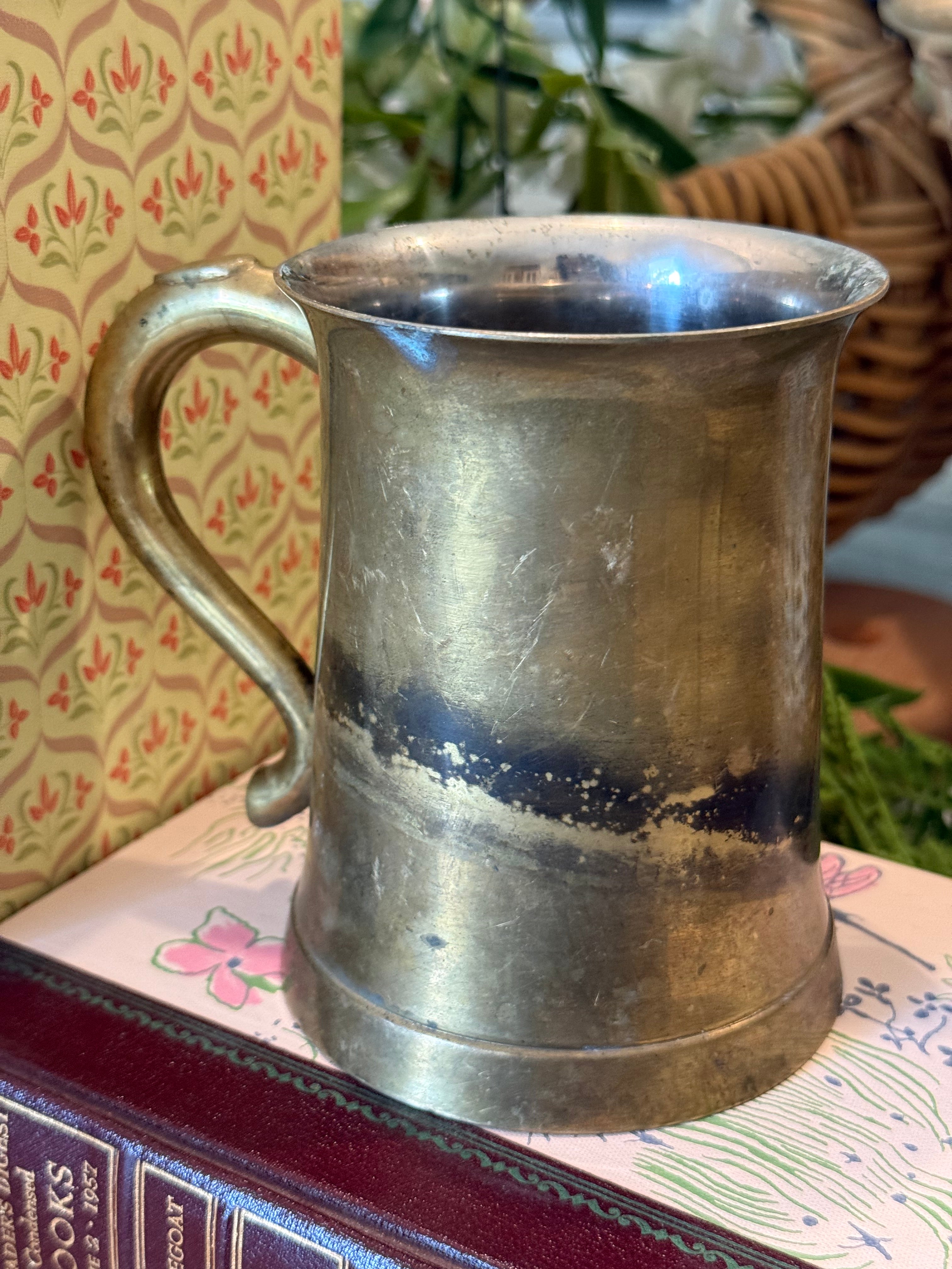 Vintage Solid Brass Mug - Made in India