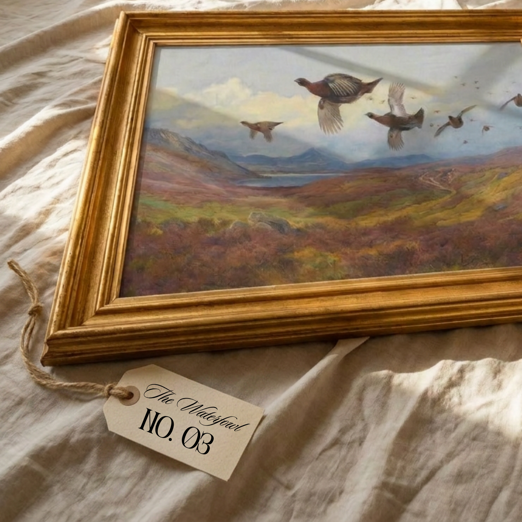 The Waterfowl No. 03 - Archival 36" x 20" Framed Red Grouse Archibald Thorburn Art Print