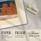 Autumn No 01 - Helmer Osslund Landscape 19.5" x 16" Framed Fine Art