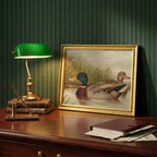 The Waterfowl No. 01 - Archival 8 x 10" Framed Mallards on Pond Fine Art Print
