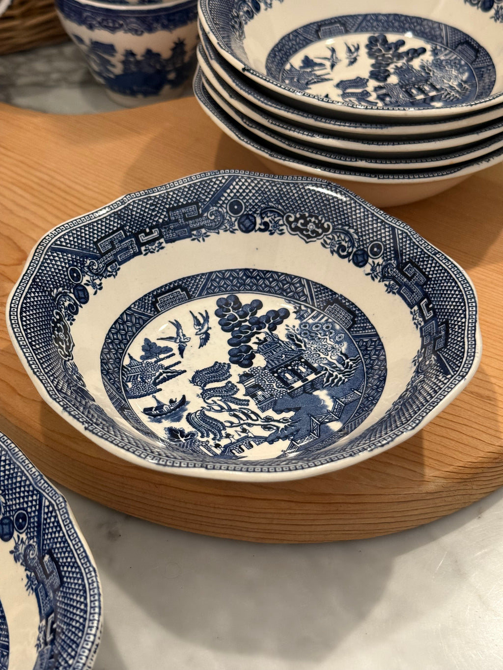 Vintage Blue Willow 6.25" Cereal Bowl