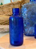 Vintage Smooth Cobalt Blue Medicine Bottle