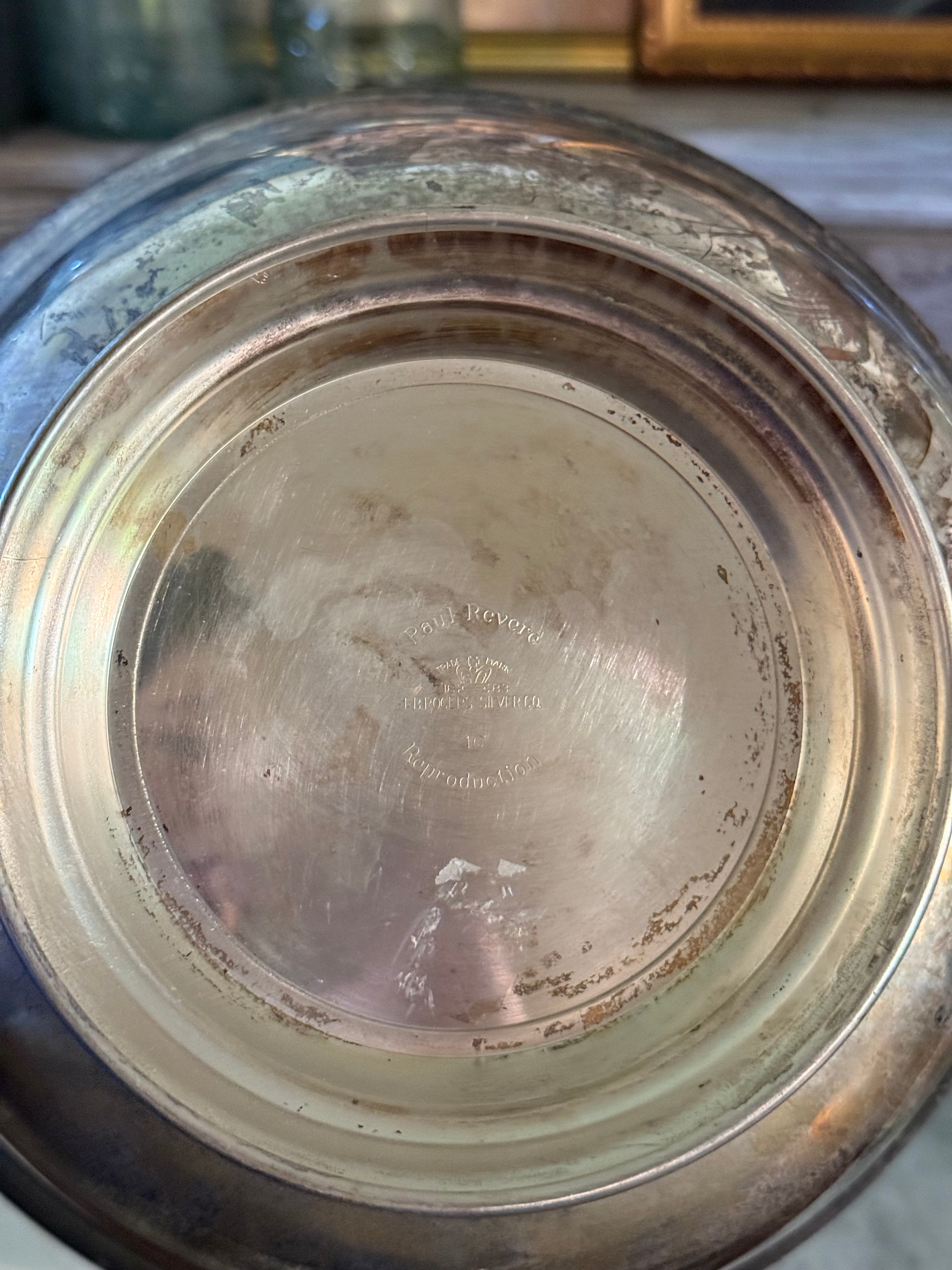 Vintage 10" F.B. Rogers Paul Revere Silver Trophy Bowl 1974 Golf Award