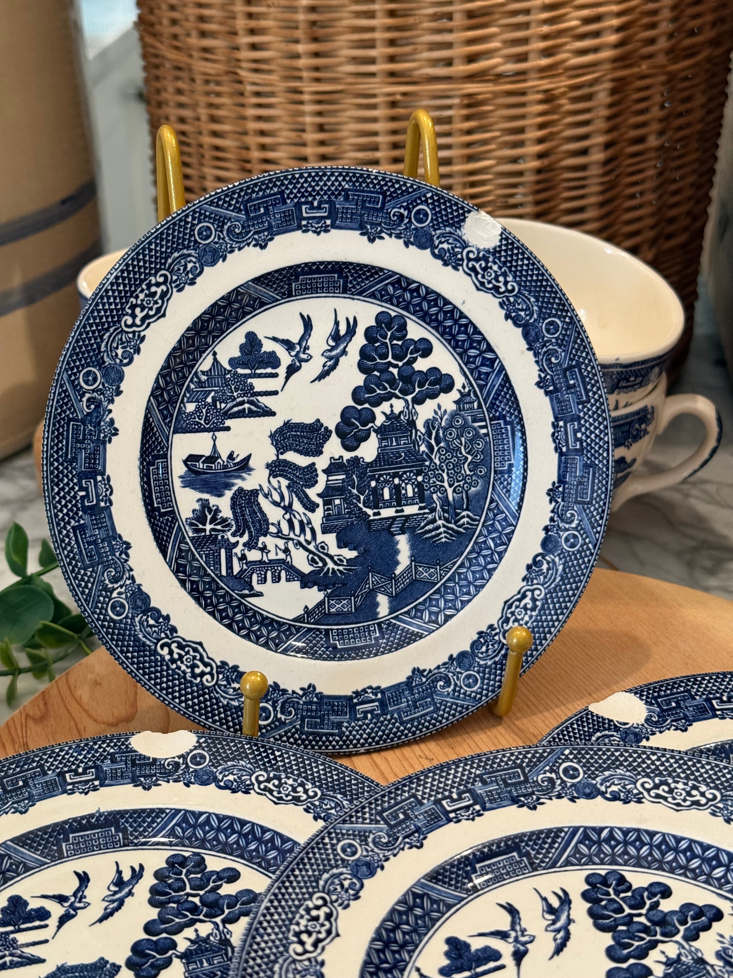 Vintage Blue Willow Bread Plate