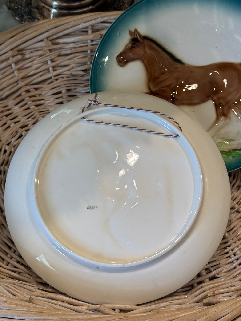 1950s Made in Japan Ceramic Horse Decorative Plates