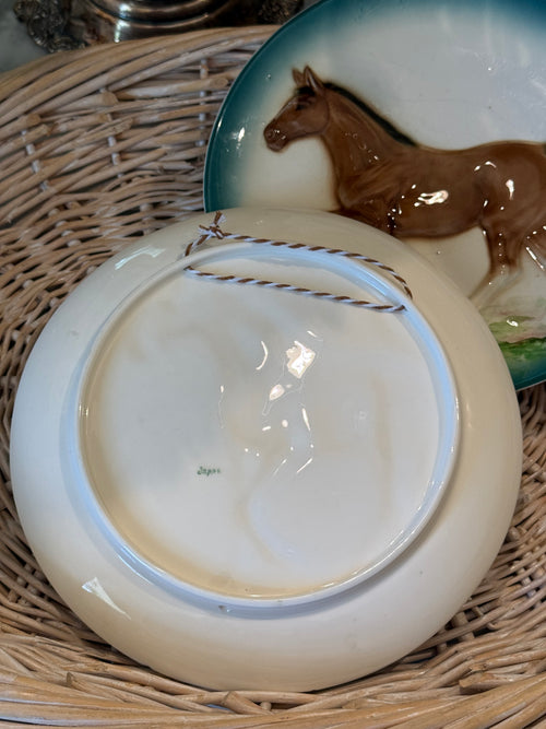 1950s Made in Japan Ceramic Horse Decorative Plates