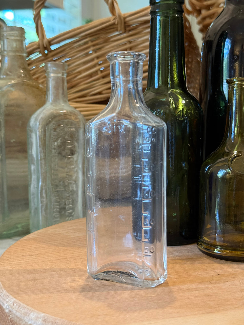 Vintage Clear Lyric Prescription Bottle
