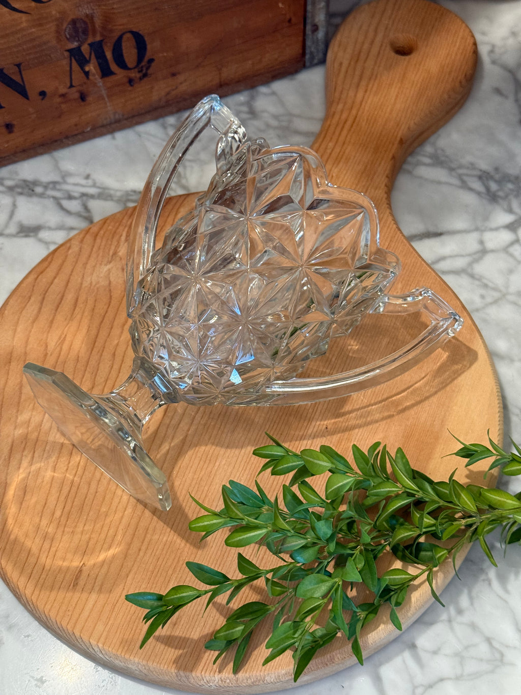 Vintage Tiffin Williamsburg Glass Trophy Vase