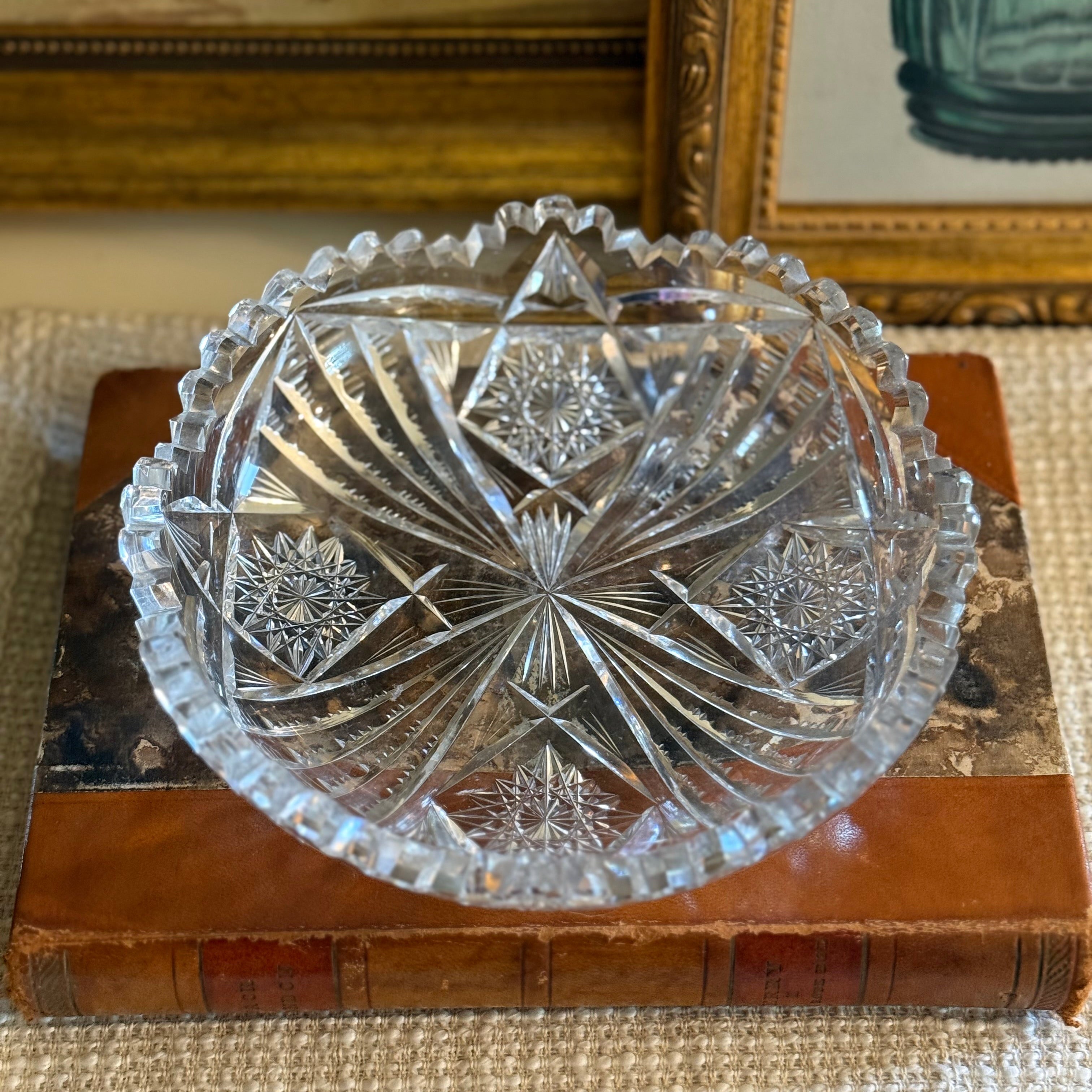 Vintage American Brilliant Cut Crystal Dish