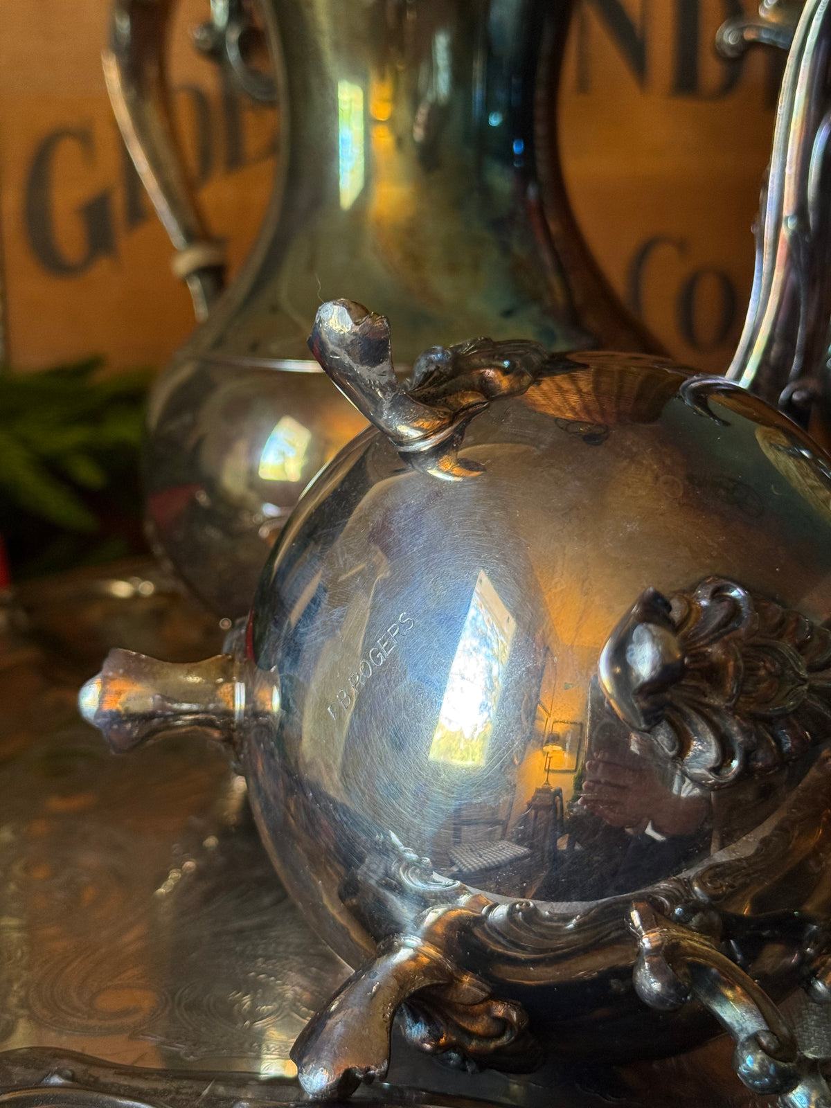 Grand F.B. Rogers Silver Tea & Coffee Service Set