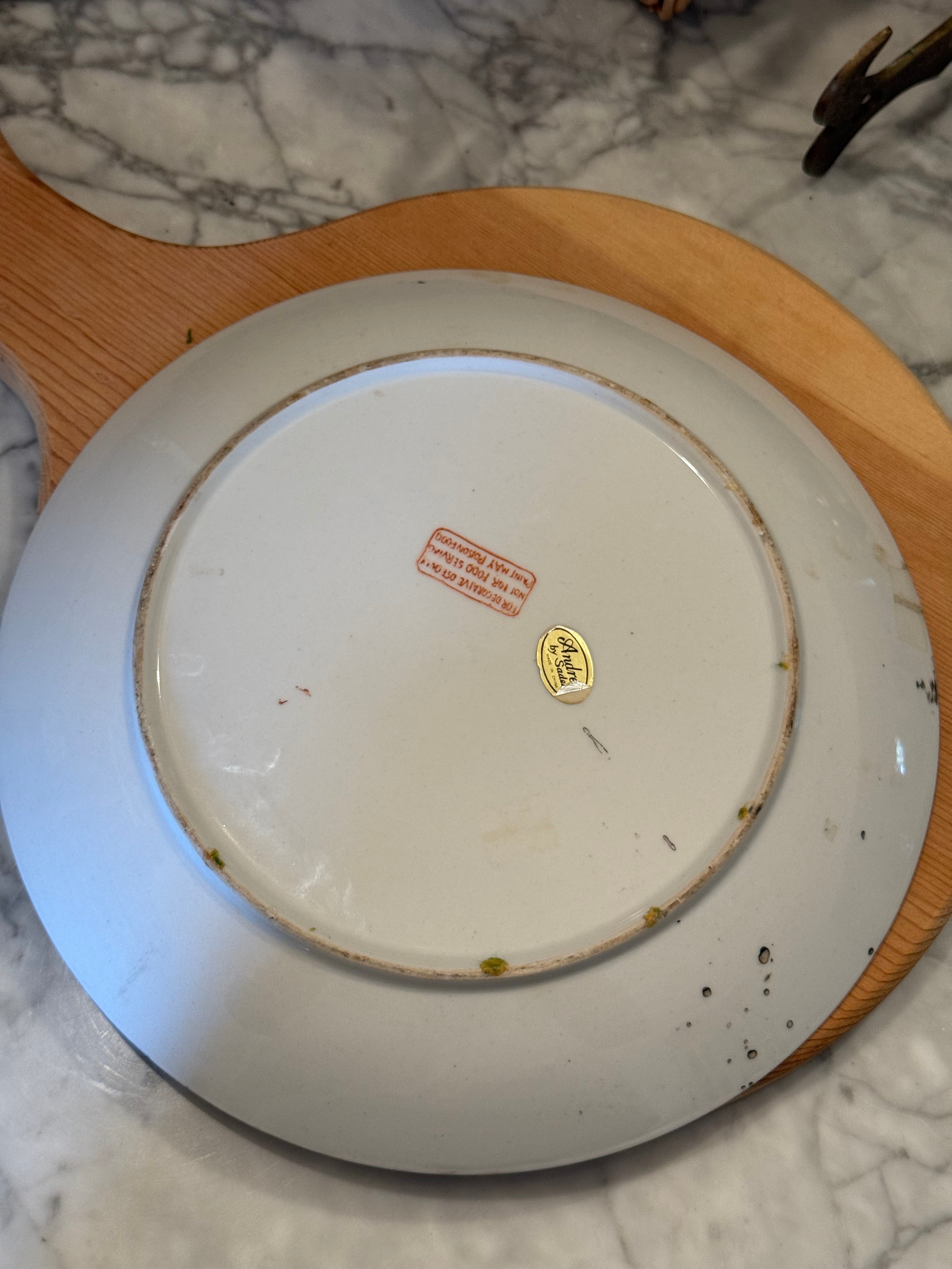 Vintage Famille Rose Decorative Plate