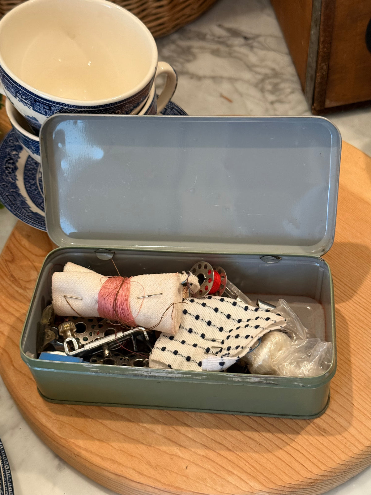 Mid-Century Japanese "New Home" Trinket Tin