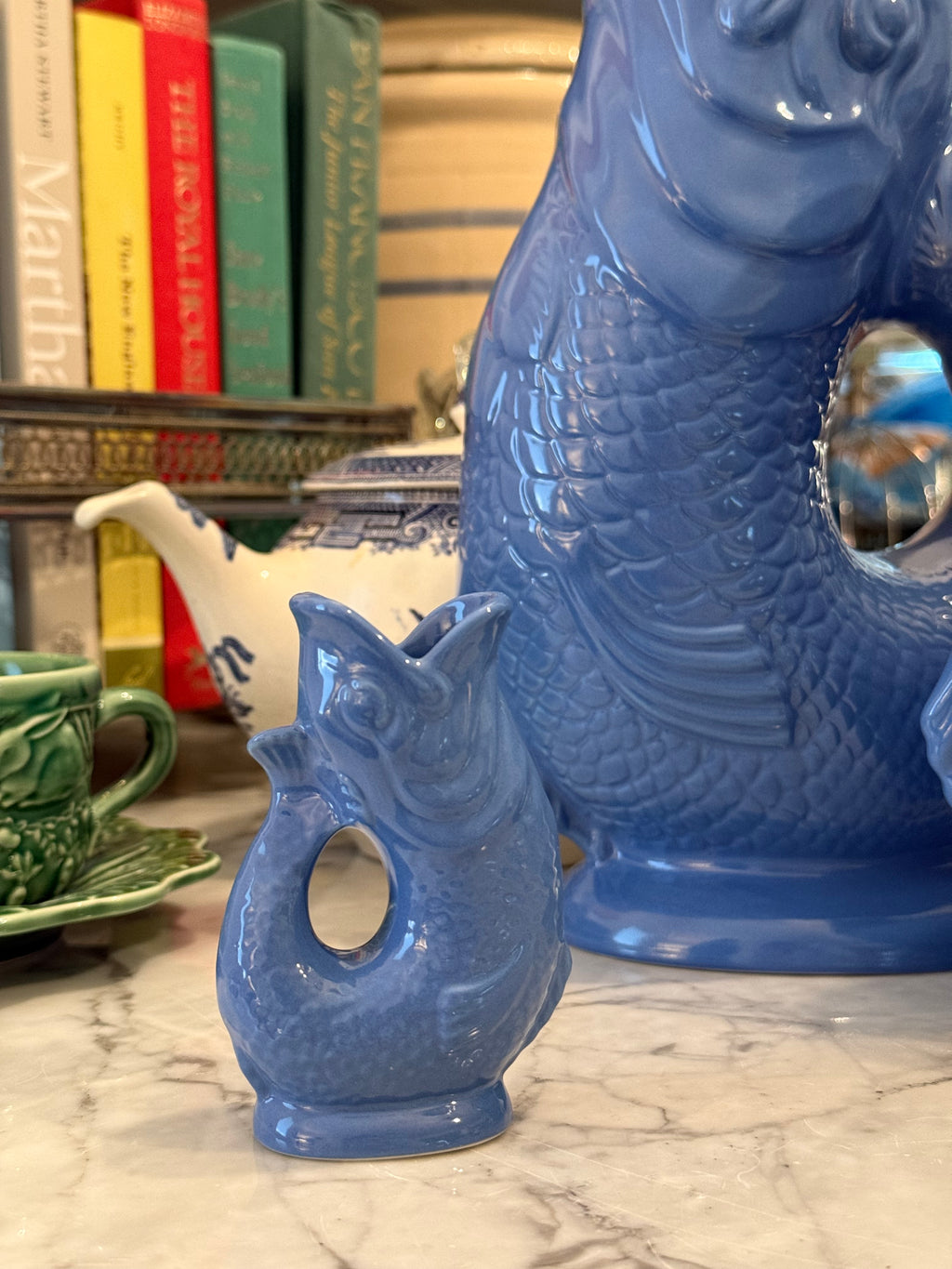 The Original Mini Gluggle Jug - Small Ceramic Gurgling Fish Pitcher