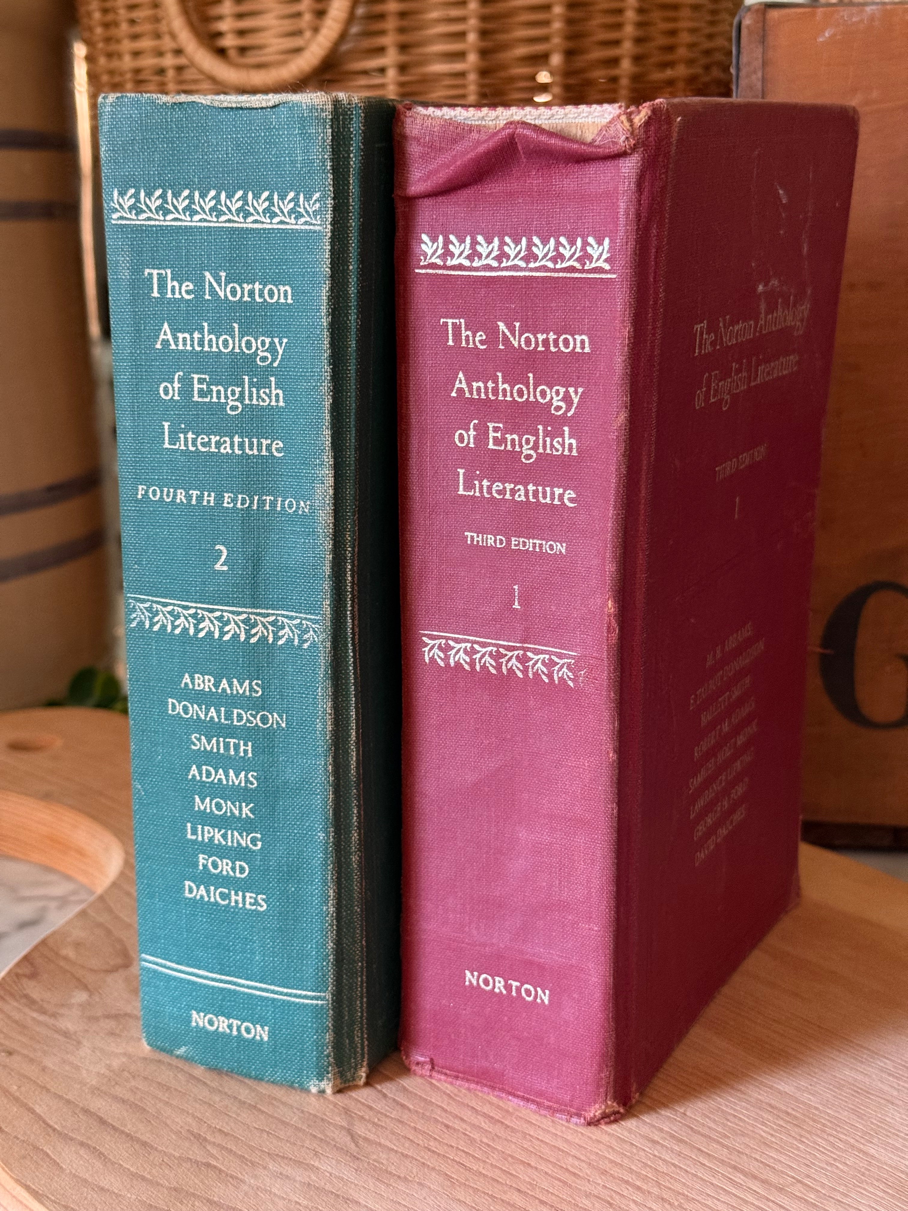 Vintage Norton Anthology Volumes, Set of 2