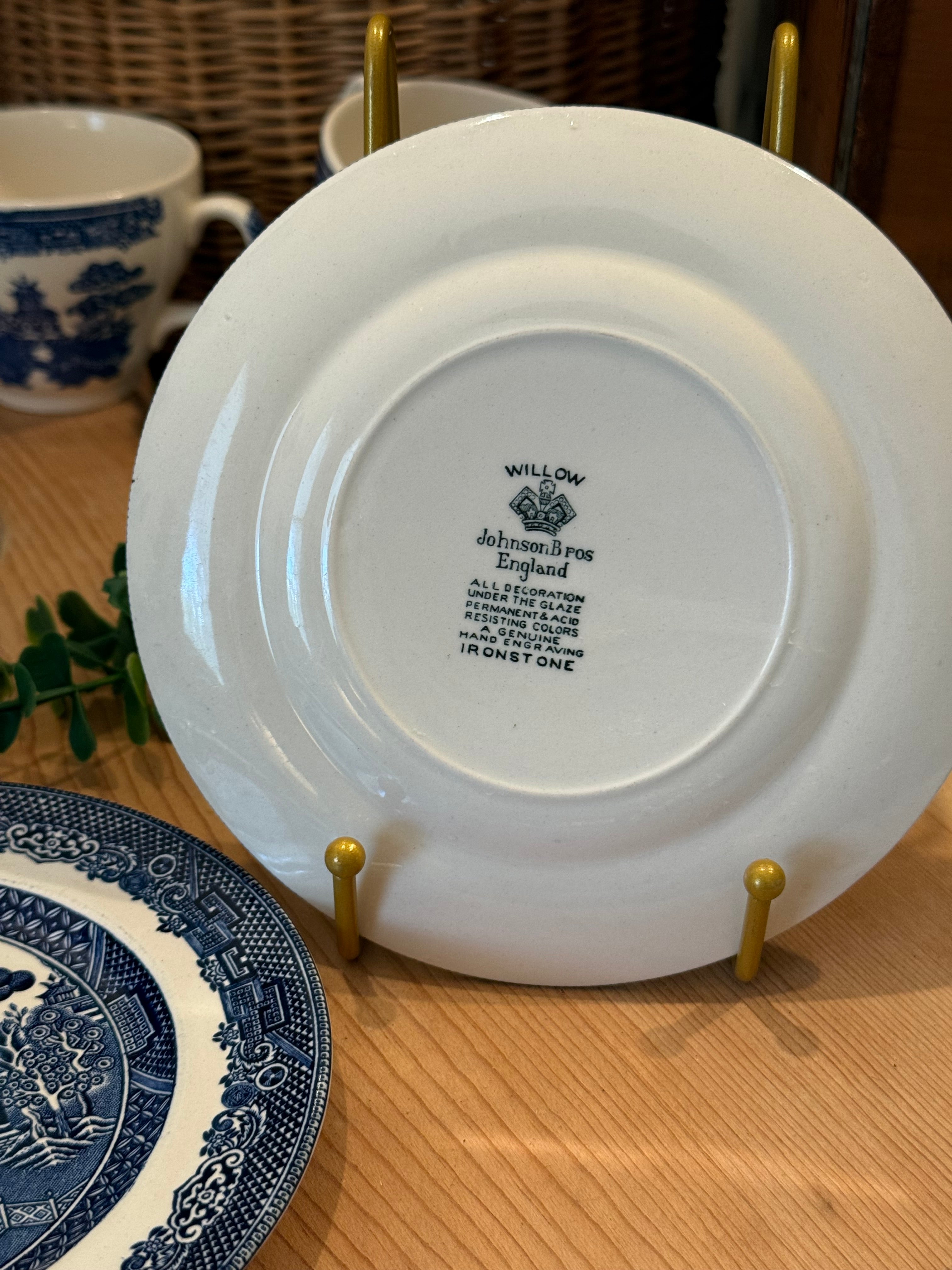 Vintage Blue Willow Bread Plate