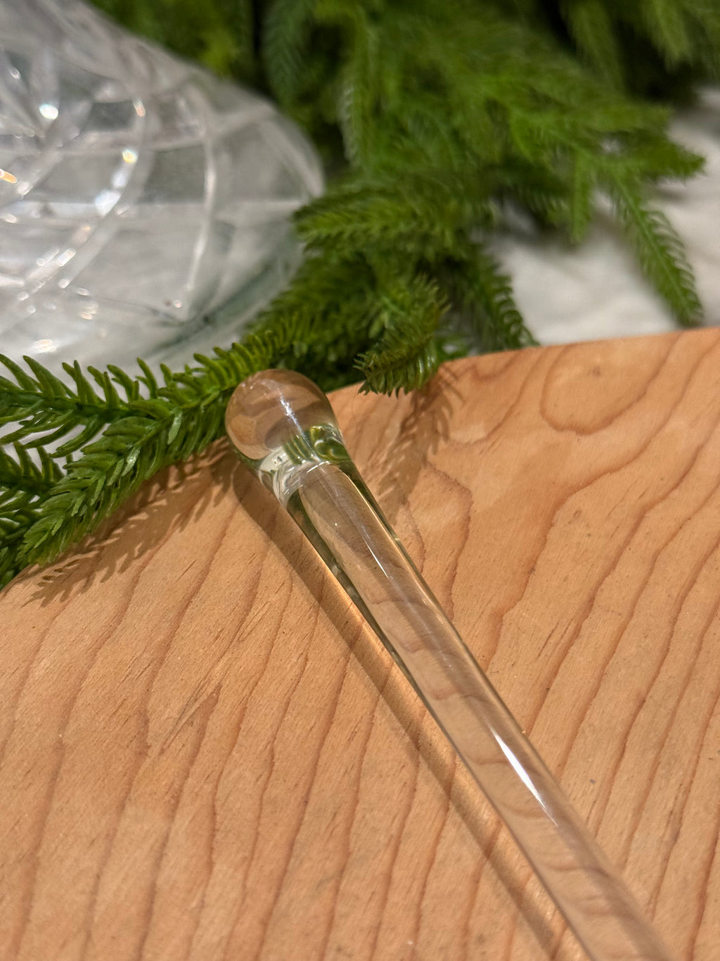 Mid-Century Danish Glass Swizzle Stick
