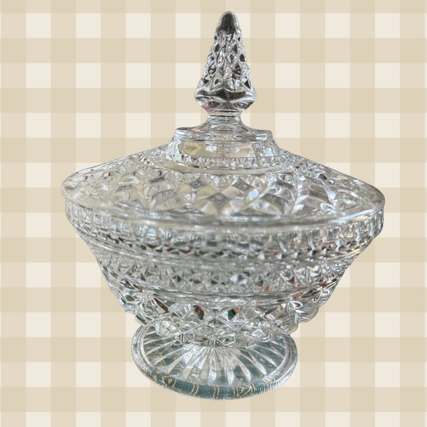 Vintage Anchor Hocking Wexford Lidded Bowl