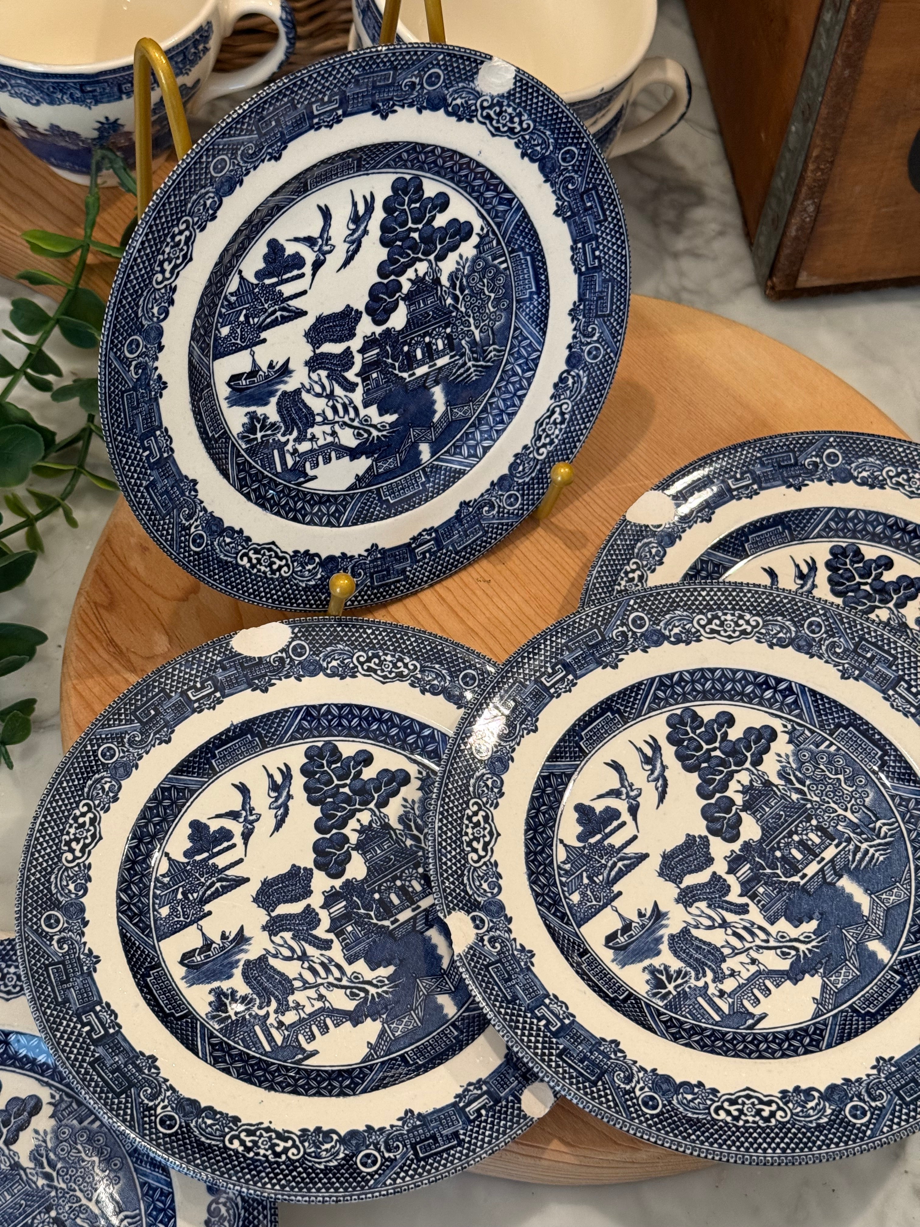 Vintage Blue Willow Bread Plate