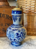 Antique German Westerwald Stein with Ornate Brass Finial