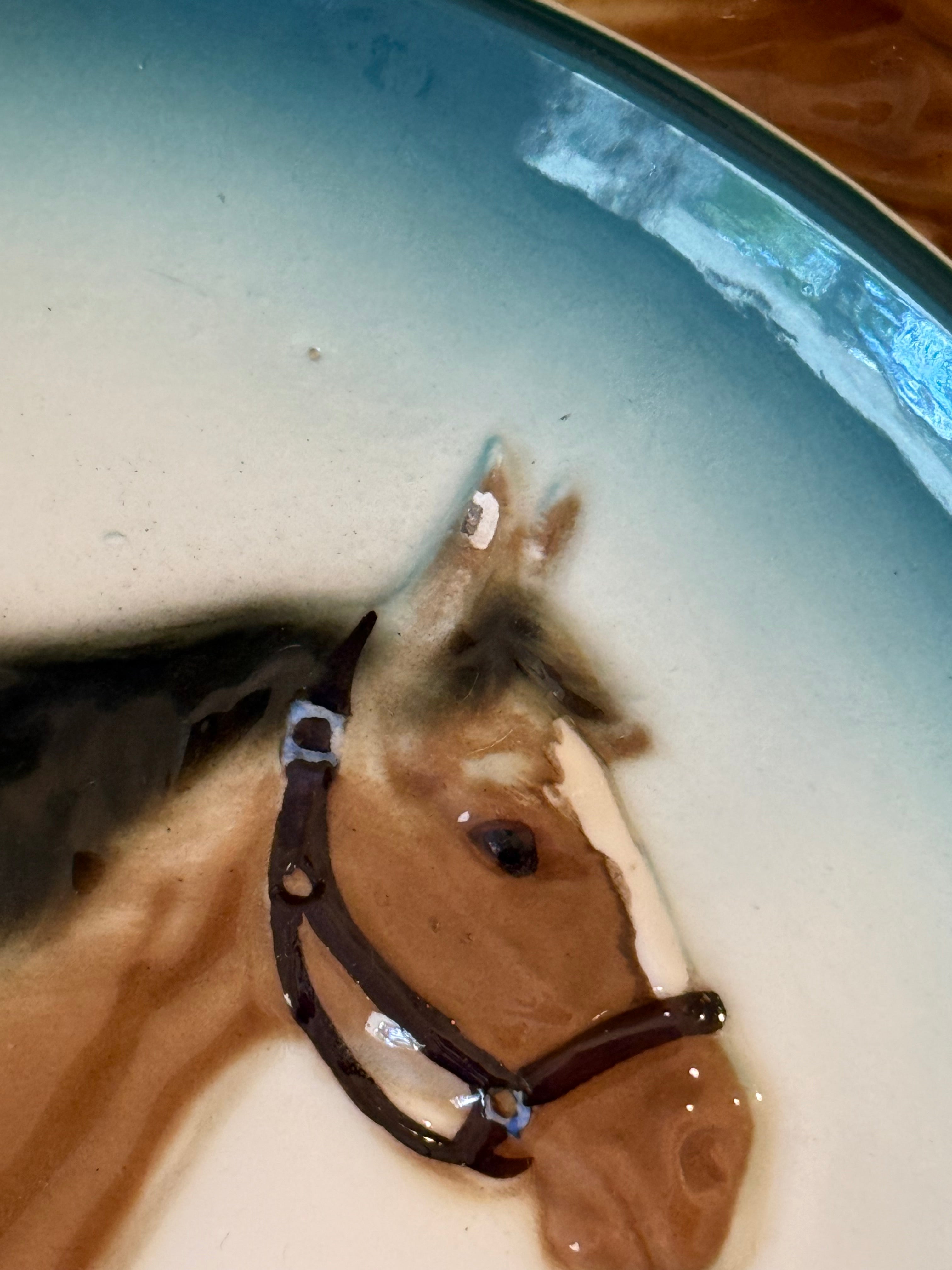 1950s Made in Japan Ceramic Horse Decorative Plates