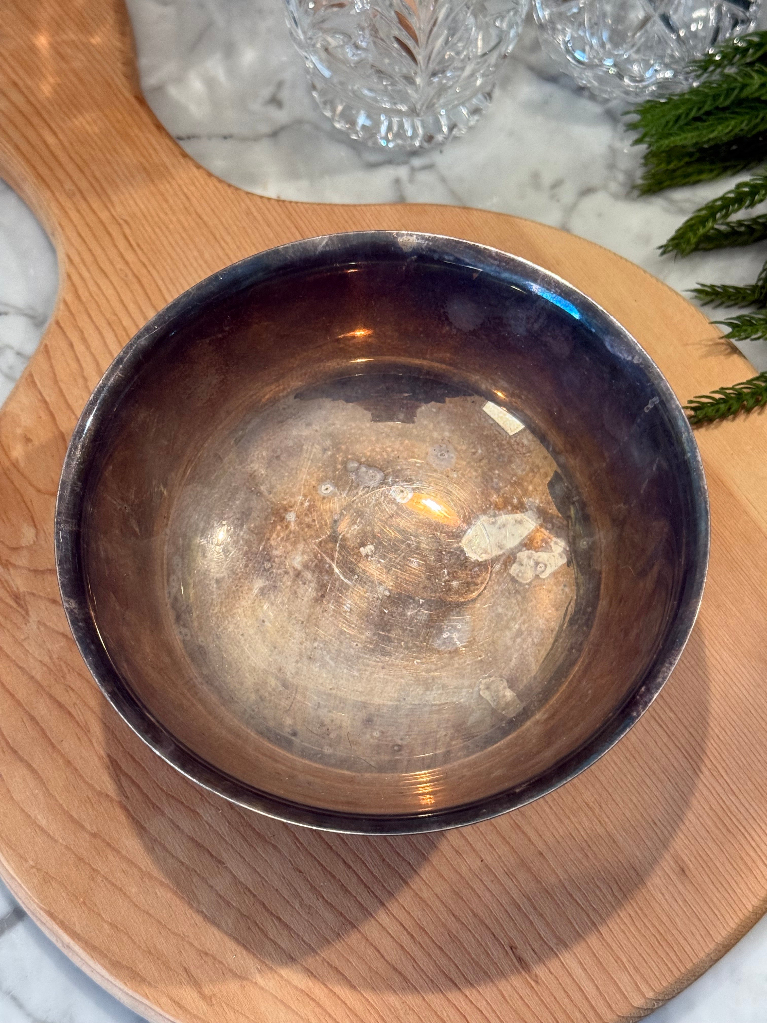 Vintage Gorham Silver Plated Footed Bowl - 6.5"