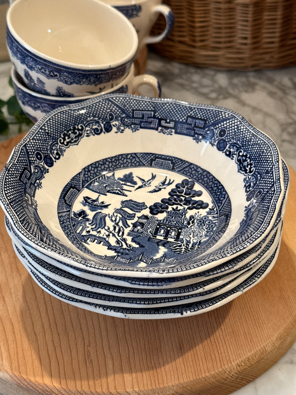 Vintage Blue Willow 6.25" Cereal Bowl