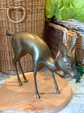 Vintage Brass Fawn Deer Figure