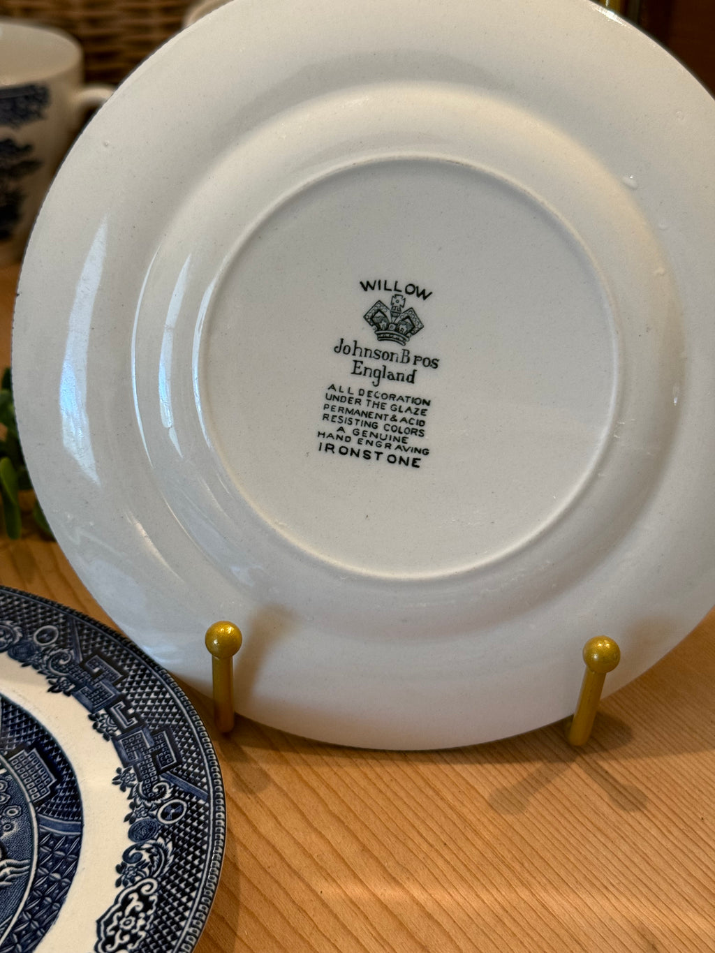 Vintage Blue Willow Bread Plate