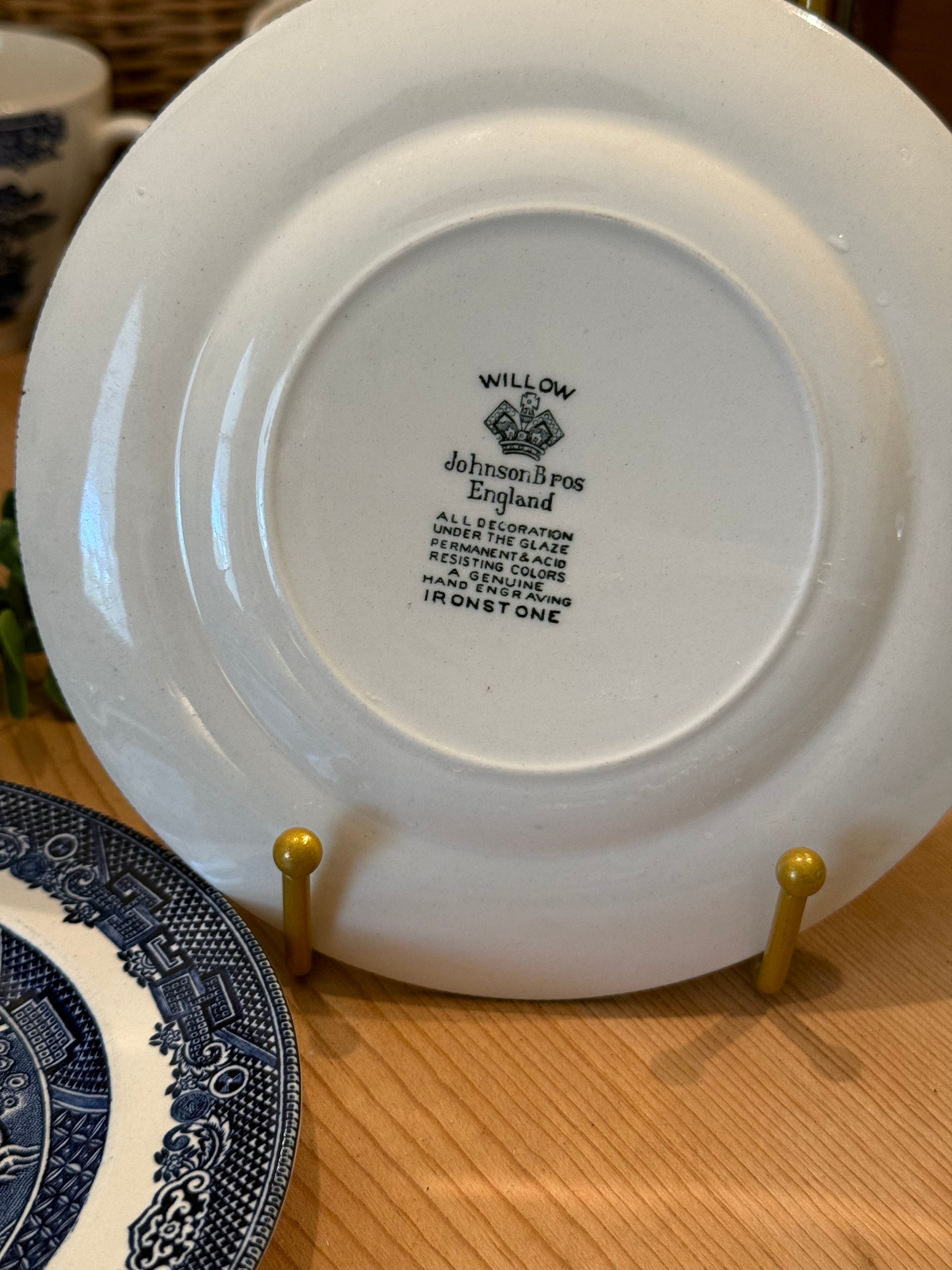 Vintage Blue Willow Bread Plate