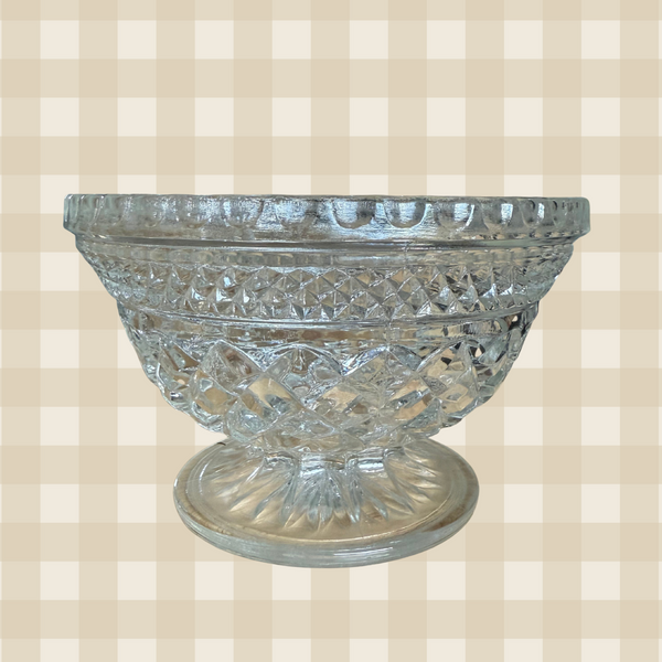 Vintage Anchor Hocking Wexford Diamond Pattern Bowl