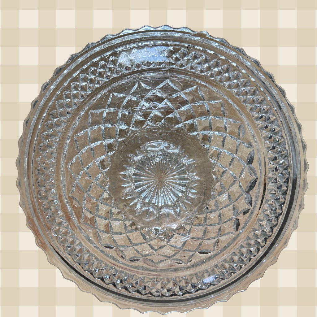 Vintage Anchor Hocking Wexford Diamond Pattern Bowl
