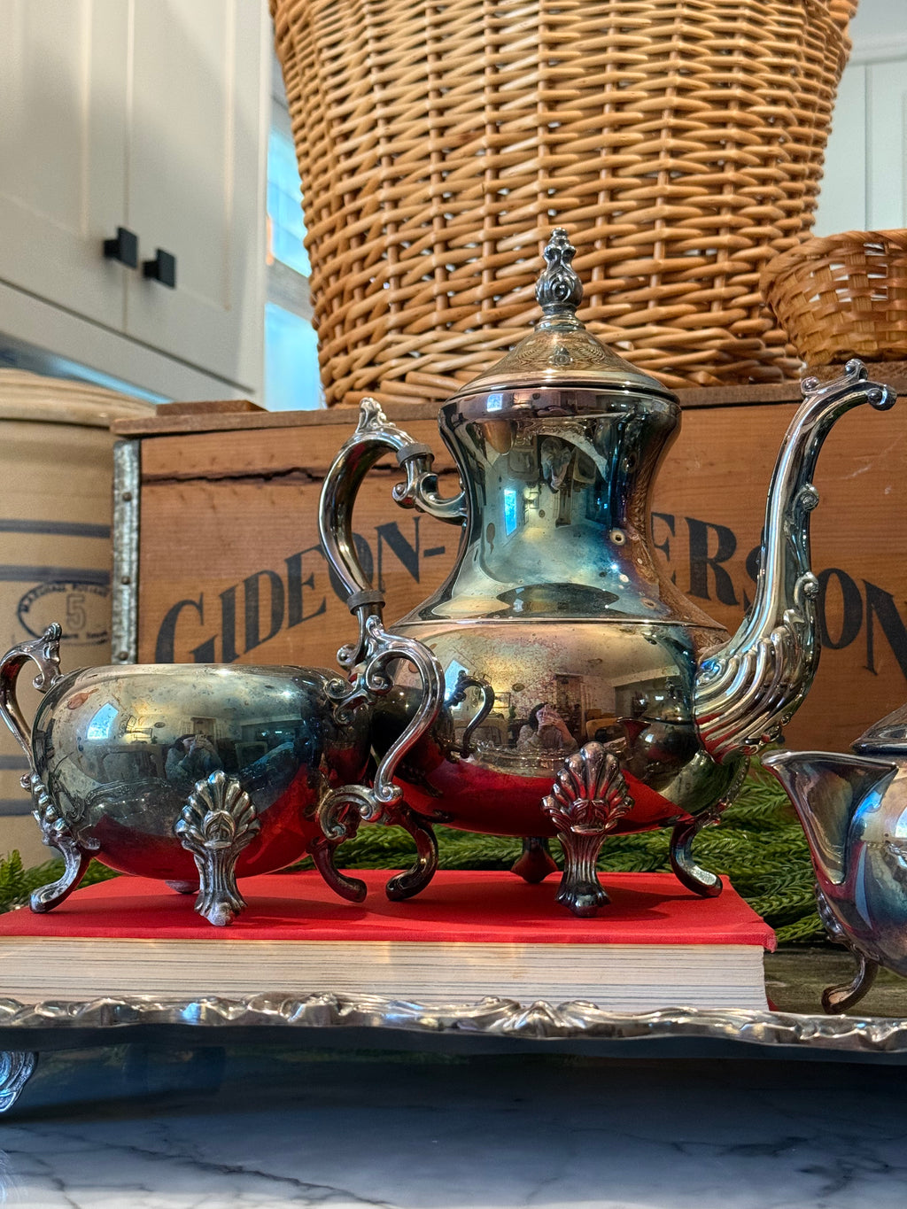 Grand F.B. Rogers Silver Tea & Coffee Service Set