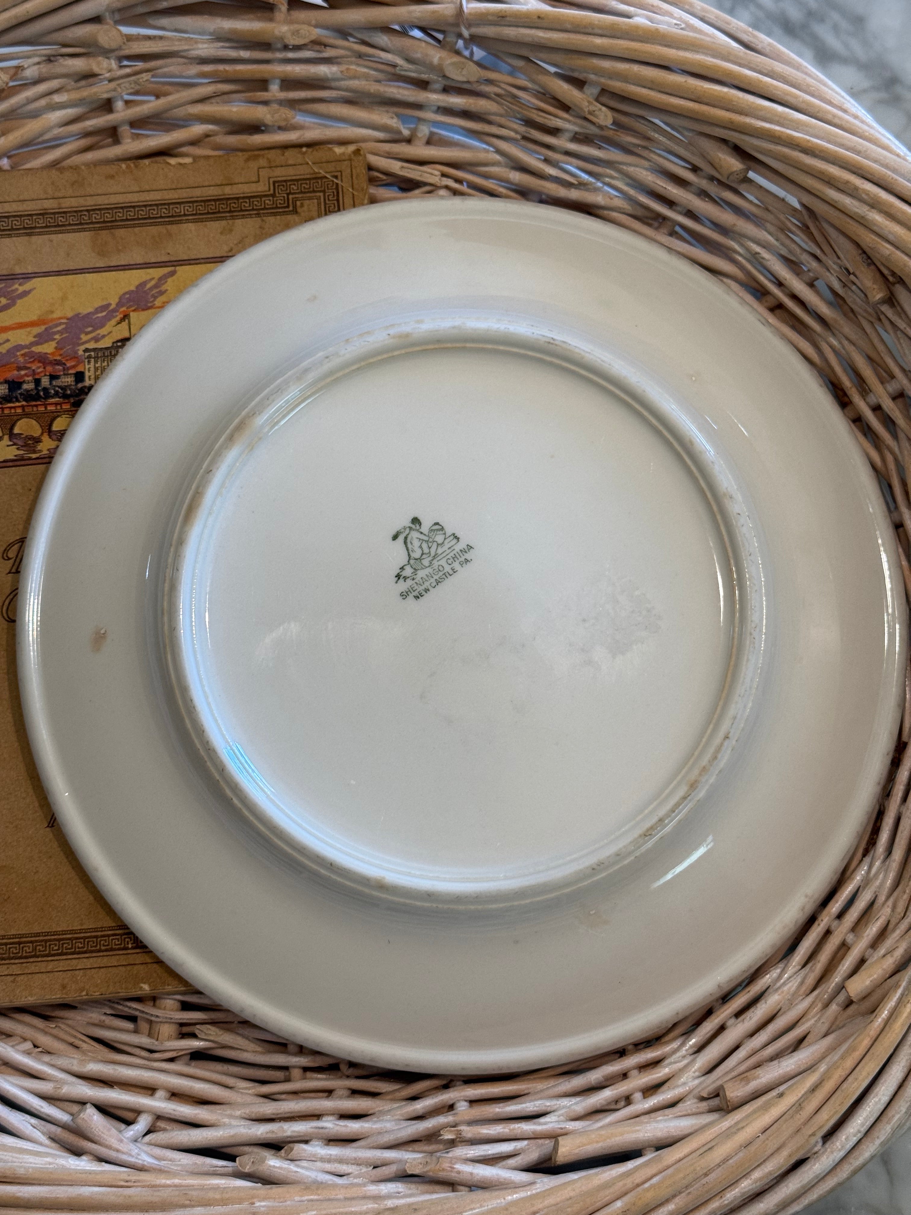 Vintage WWII Shenango US Navy Wardroom Anchor Dinner Plate