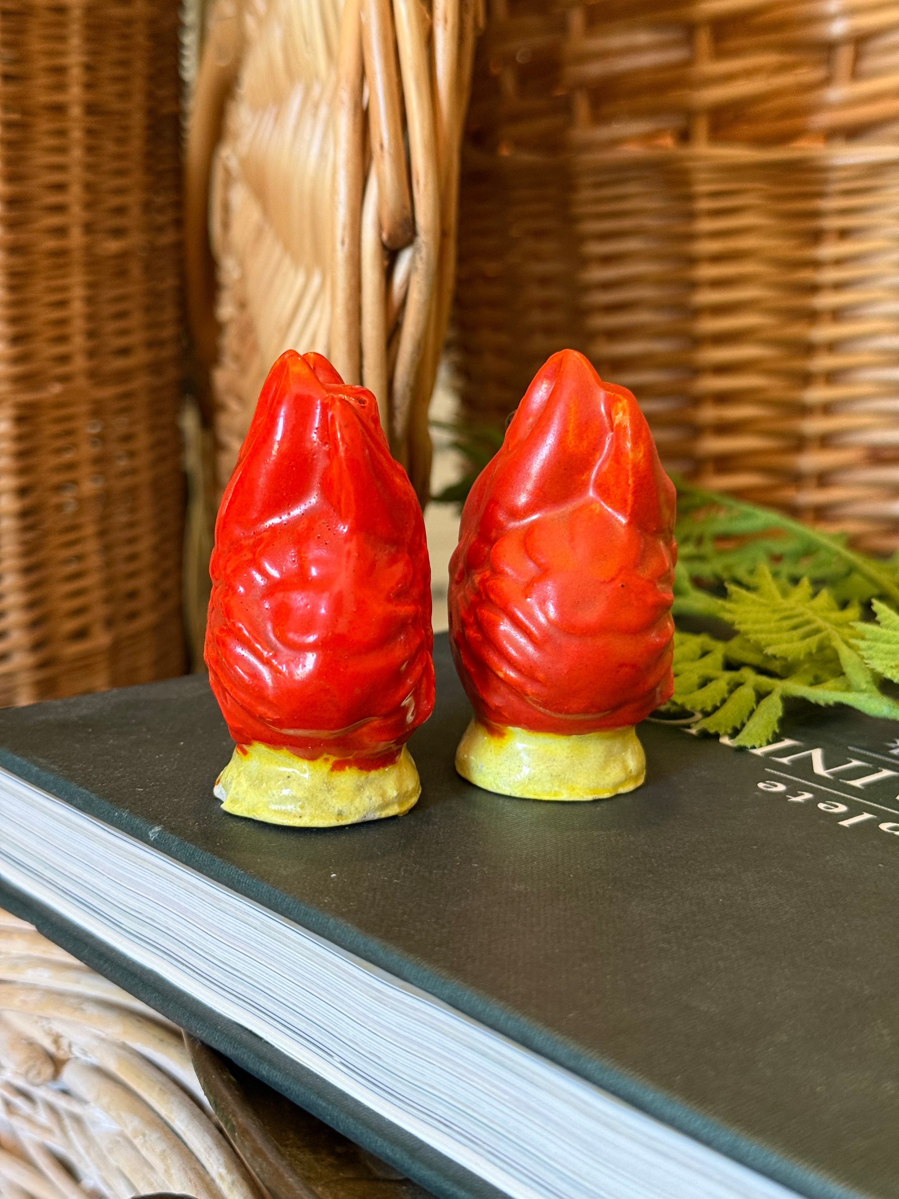 Vintage Coney Island Ceramic Lobster Salt & Pepper Shakers