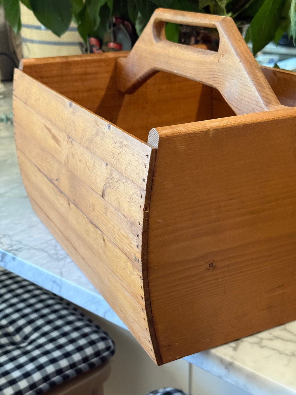 Antique Primitive Wooden Tool Caddy