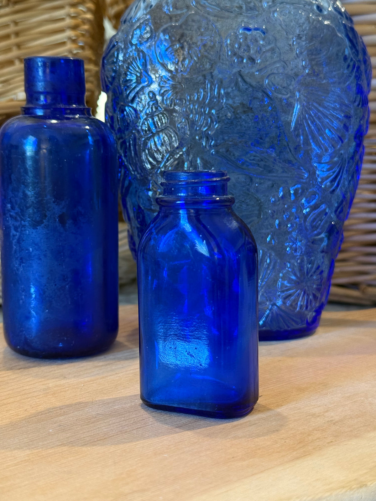 Petite Cobalt Blue Phillips Milk of Magnesia Bottle