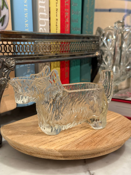 1930s L.E. Smith Glass Scottie Dog Creamer