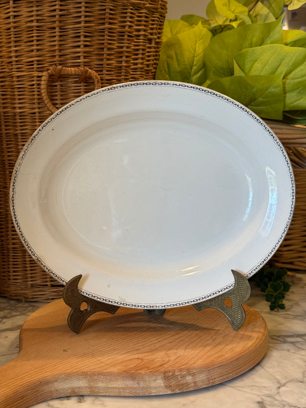 Antique Alfred Meakin Staffordshire Oval Platter