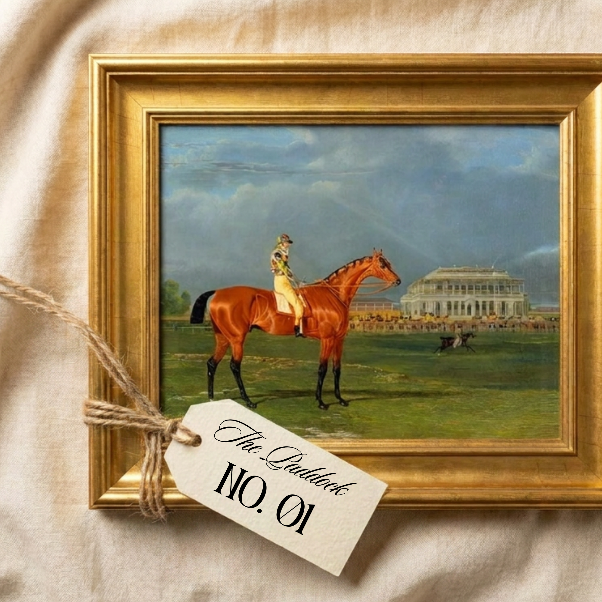The Paddock No. 01 - 8x10 Framed Horse Racing Thoroughbred Portrait