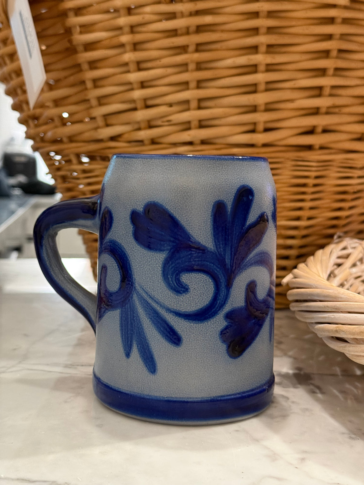 Vintage Westerwald Salt Glazed Cobalt Mug