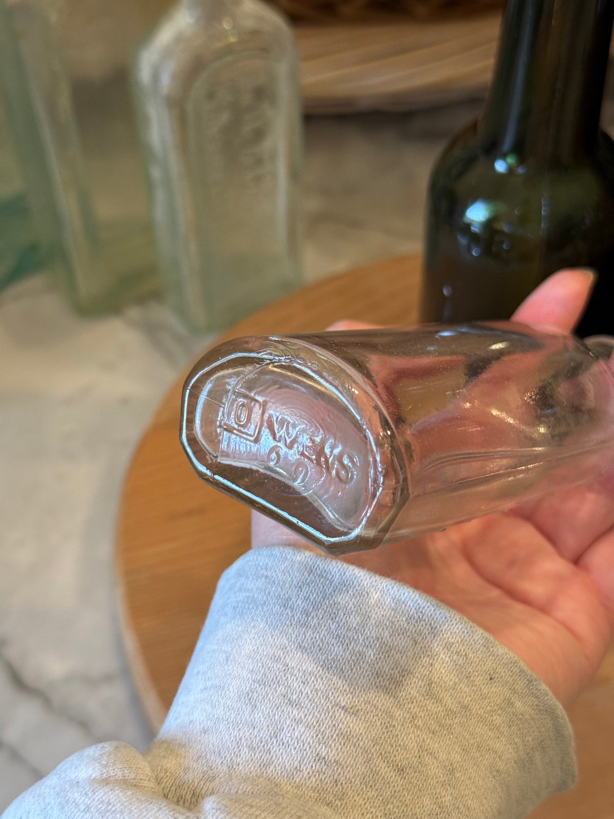 Vintage Clear Lyric Prescription Bottle