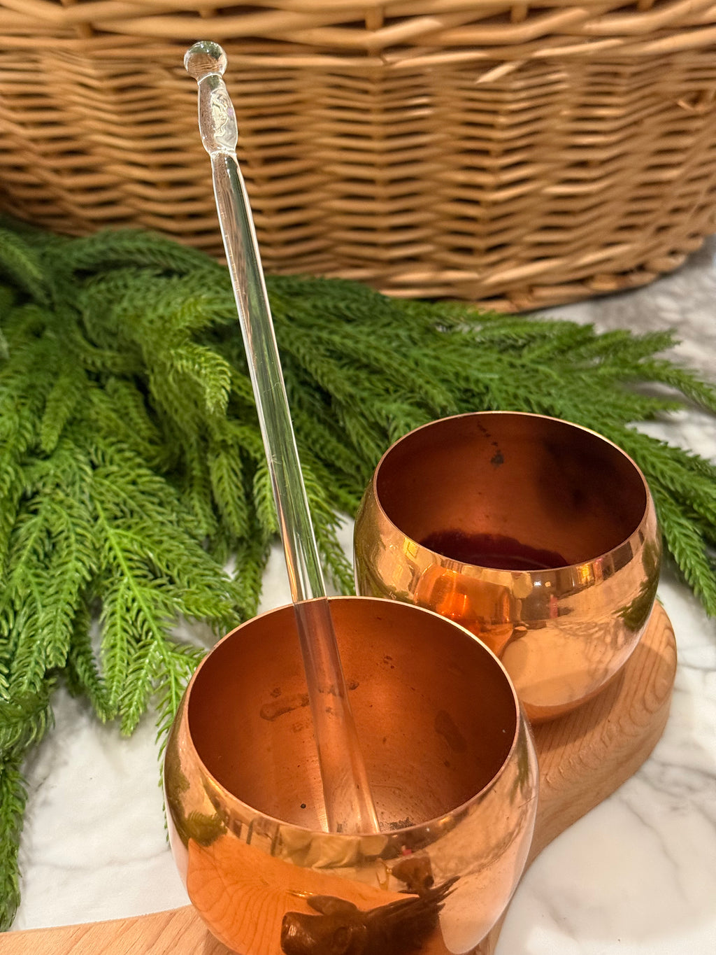 Mid-Century Danish Glass Swizzle Stick