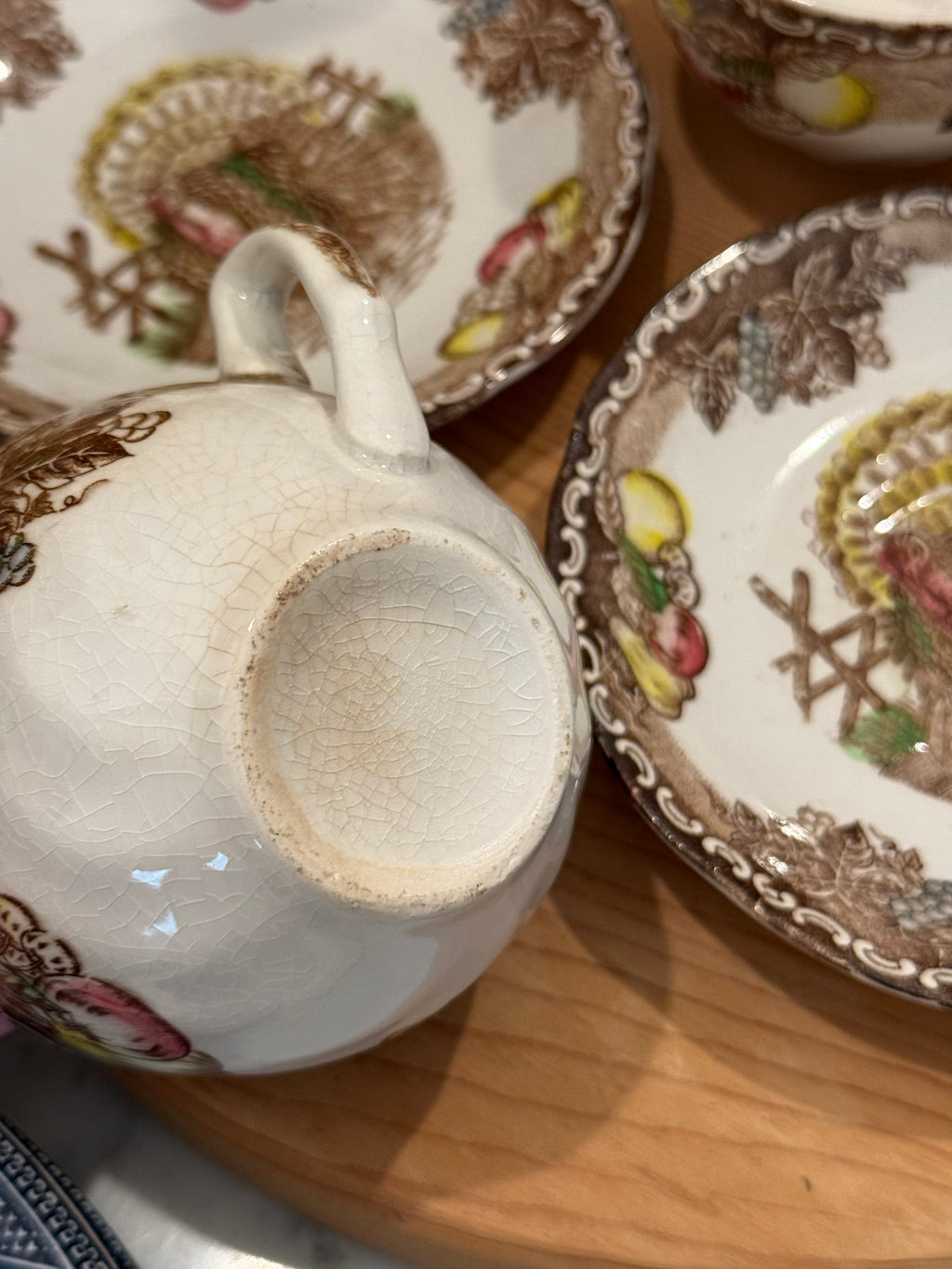 Vintage King Tom Turkey Teacup & Saucer Set